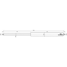 TVM Gas Springs Gazlı Amortisör 1050MM Açık Boy Kalın Tip Ekstra Yüksek Basınçlı