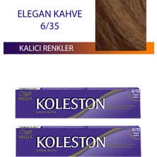 Wella Koleston 2 Adet Single Tüp Boya Saç Boyası Elegan Kahve 6/35