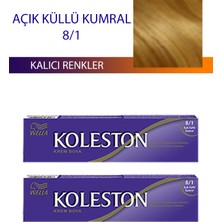 Wella Koleston 2 Adet Single Tüp Boya Saç Boyası Açık Küllü Kumral 8/1