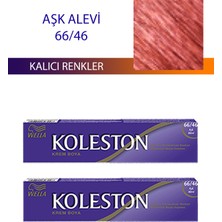 Wella Koleston 2 Adet Single Tüp Boya Saç Boyası Aşk Alevı 66/46