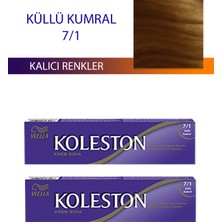 Wella Koleston 2 Adet Single Tüp Boya Saç Boyası Küllü Kumral 7/1