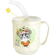 Funny Pipetli Çocuk BARDAK-350 Ml-Krem