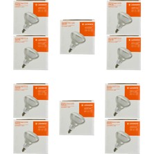 Osram Ledvance 250W Şeffaf Infrared Isıtıcılı E27 Duylu Halojen Ampul (10 Adet)