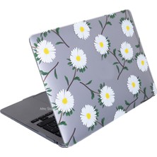 McStorey Macbook Air M2 Kılıf 13.6 inç A2681 ile Uyumlu Kristal Flower01NL