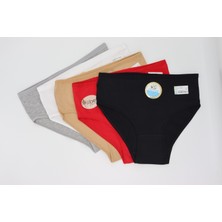 Jiber 5'li Yüksek Bel Extra Yumuşak ve Extra Esnek Pamuklu Külot Bato Set