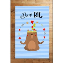 Halımax Cino 74 Ayı Figürlü  Çocuk Odası Halı Bebek Oyun Halısı