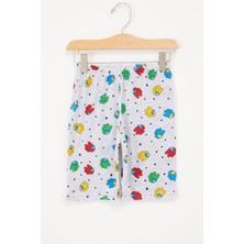 Cansın Erkek Çocuk Gri Baskılı Kapri 17698