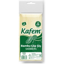Kafem Bambu Çöp Şiş 15 cm 3 mm 100 Lü x 200 Paket (Koli)