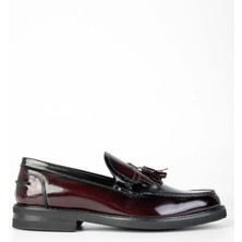 Tamer Tanca Erkek Deri Bordo Açma Loafer Ayakkabı 285 3752 Erk Ayk SK23/24 Bordo Acma