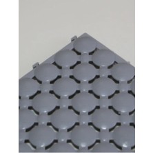 Balban Ticaret 7 Adet 33 x 33 x 1,5 cm Ortopedik Plastik Yer Karosu, Geçkili Paspas, Islak Zemin Izgarası, Gri