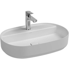 Isvea Infinity Batarya Delikli Tezgah Üzeri Lavabo 60 cm Mat Beyaz
