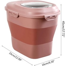 Longbangdian Shop 8FP600212-GN Stili D08D Pet Gıda Saklama Kabı Köpek Kedi Balık Için Saklama Kutusu Kuş Katlanabilir Pirinç Konteyner Hava Geçirmez Plastik Saklama Tutar (Yurt Dışından)