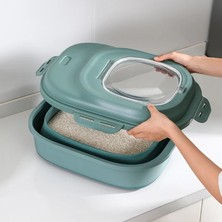 Longbangdian Shop 8FP600212-GN Stili D08D Pet Gıda Saklama Kabı Köpek Kedi Balık Için Saklama Kutusu Kuş Katlanabilir Pirinç Konteyner Hava Geçirmez Plastik Saklama Tutar (Yurt Dışından)