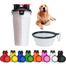 Longbangdian Shop Pembe 1 Stil Köpek Kasesi Katlanabilir Silikon Ikisi Bir Arada Kedi Su ve Tahıl Bardağı Kaseler Evcil Hayvan Maması Besleyici Kediler Taşınabilir Açık Seyahat Su Şişesi (Yurt Dışından)