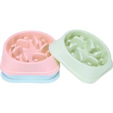 Longbangdian Shop Pı Stili 2021 Yeni Pet Köpek Kasesi Yavaş Besleyici Plastik Boğulma Önleyici Köpek Yavrusu Kedi Yeme Çanak Kase Yutmayı Önleyici Yemek Tabağı (Yurt Dışından)