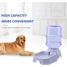 Longbangdian Shop Pembe Elma Yemek Stili 3.8l Pet Otomatik Besleyici Köpek Kedi Içme Kabı Köpek Su Içme Için Kedi Besleme Büyük Kapasiteli Dağıtıcı Pet Kedi Köpek (Yurt Dışından)