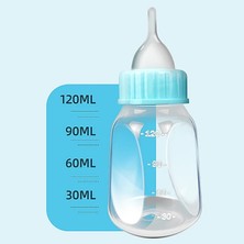 Longbangdian Shop Pembe Tarzı 120ML Biberon Pet Köpek Yavrusu Silikon Meme Besleyici 120ML Köpek Kedi Bebek Bakım Suyu Süt Besleyici Temizleme Bru (Yurt Dışından)