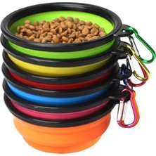 Longbangdian Shop 350ML Siyah Stil Köpek Uzatılabilir Su Kasesi Silikon Kase Outdoo Seyahat Taşınabilir Katlanabilir Köpekler Kedi Kaseleri Besleyici Katlanabilir Su Şişesi Köpek (Yurt Dışından)