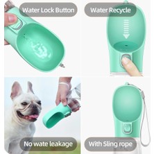 Longbangdian Shop Pembe B Stili 550ML ml Taşınabilir Pet Köpek Küçük Büyük Köpekler Için Su Şişesi Seyahat Yavru Kedi Içme Kase Bulldog Su Sebili Besleyici (Yurt Dışından)