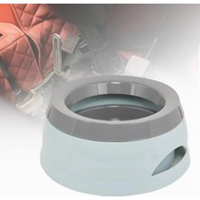Longbangdian Shop Gri Tarzı Gıda Sızıntısını Önlemek Için Taşınabilir Büyük Kapasiteli 750ML Taşınabilir Sıçramaya Dayanıklı Köpek Yüzen Kase Su Sebili Içme Besleyici (Yurt Dışından)