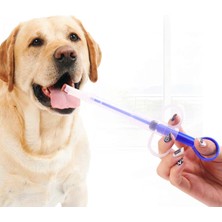 Longbangdian Shop 1 Adet Mavi Stil 15CMX6CM Et Şırınga Tablet Hap Tabancası Piller Itmeli Dağıtıcı Ilaç Su Süt Şırınga Köpek Kedi Tüp Besleyici Araçları Köpek Aksesuarları (Yurt Dışından)