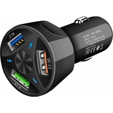 Herşey Fırsat Oto 3 USB Qualcomm Quick Qc 3.0 7A Hızlı Araç Şarj Aleti Cihazı