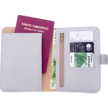 Bakras Simli  Bölmeli Pasaport Kılıfı Pasaportluk Cüzdan