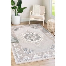 Efor Halı Lynosse Bej Gri Halı Yumuşak Oturma Odası Salon Çocuk Odası Mutfak Halısı P1026 120 x 180