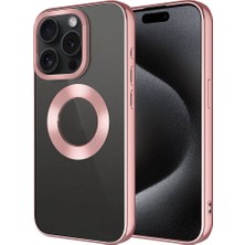 Mutaks Apple iPhone 15 Pro Max Uyumlu Kılıf Tek Kamera Çerçeveli Logo Gösteren Omega Kapak