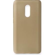 Newface Xiaomi Redmi Note 4x Kılıf Premium Rubber Silikon - Gold 317105