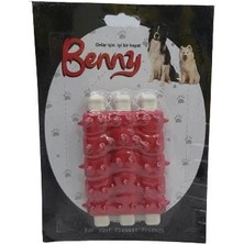 Benny Diş Kaşıma Köpek Oyuncağı Kaburga 10 cm 3 Lü