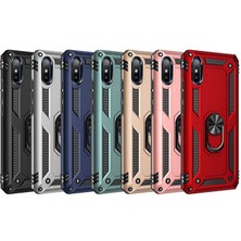 Mutaks Xiaomi Redmi 9A Uyumlu Kılıf Yüzüklü Çift Katlı Tank Vega Kapak