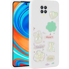 Mutaks Xiaomi Redmi Note 9 Pro Uyumlu Kılıf Kabartma Figürlü Parlak Toys Silikon Kapak