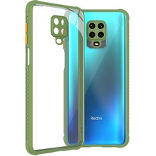 Mutaks Xiaomi Redmi Note 9 Pro Uyumlu Kılıf Kenarları Kabartmalı ​​kaff Kapak