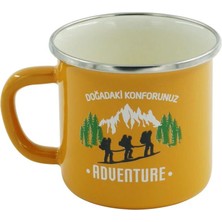 Orcamp  Retro Emaye Kupa Bardak Adventure 330 cc Sarı Adventure