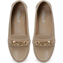 Miss F DS21071T 4fx Bej Kadın Loafer