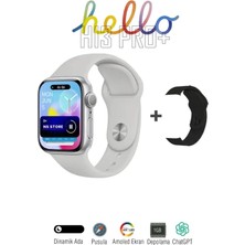 Tekiz Teknoloji Hello Watch 2024 Series H13 Pro Plus+ 1gb Hafızalı 45MM Çift Kordon Aksesuar Bağlantılı Akıllı Saat