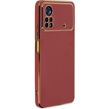 Newface Xiaomi Poco X4 Pro 5g Kılıf Volet Silikon - Kırmızı 300099
