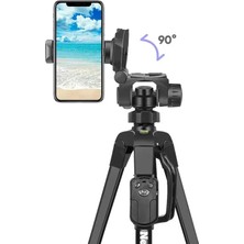 Enshall Profesyonel 150CM Tripod Çantalı Bluetooth Kumandalı Profesyonel Telefon ve Fotoğraf Makinesi Tutucu