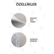 Faiend Yıkanabilir Dijital Baskılı Banyo Paspası  Kaymaz Taban Klozet Önü Paspası