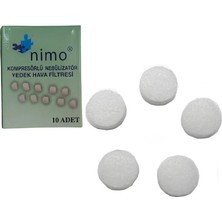 Nimo Nebulizatör Yedek Hava Filtresi 10LU