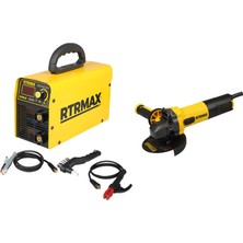 Rtrmax RTM520 200 Amper Kaynak Makinesi + RTM102 Avuç Taşlama SET005