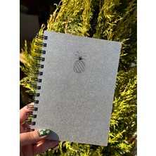 Esamorecocept Isminize Özel Ahşap Kapaklı Ajanda Defter Günlük, Spiralli Ahşap Kapaklı Defter, Anı Defteri