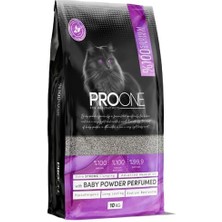 Pro One Hypoallergenic Bebek Pudrası Kokulu Ince Taneli Sodyum Bentonit Kedi Kumu 10 kg