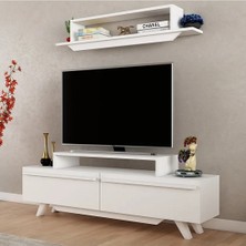 Meltem Çelik - BMdekor Tv Ünitesi Human Beyaz 150 cm