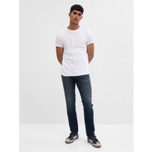 Gap Erkek Koyu Mavi GapFlex Soft Wear Slim Washwell™ Jean Pantolon