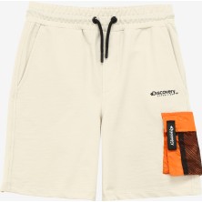 Discovery Expedition Lastikli Bel Standart Bej Erkek Şort D4SB-SHT3019