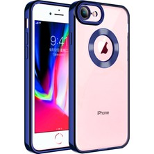 BLS Store iPhone 7 - Uyumlu Kamera Korumalı Logo Gösteren Bls Store Omega Kapak-Lacivert