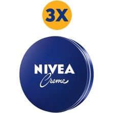 Nivea Creme 75 Ml,bakım Yapan Koruma, Tüm Ciltler Için Nemlendirici Krem,el & Yüz & Vücut X3 Adet