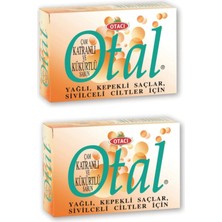 Otacı Otal Çam Katranlı ve Kükürtlü Sabun 80 gr 2 Adet-Yağlı Kepekli Saçlar ve Sivilceli Ciltler Iç